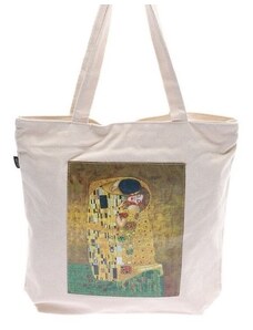 Bavlnená taška s umeleckým vzorom Klimt