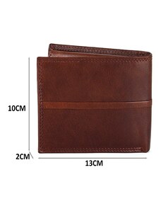 Hnedá kožená peňaženka Charro
