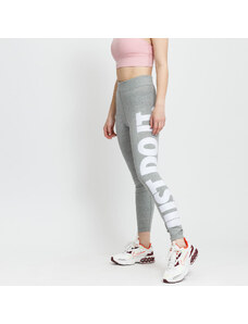 Dámske legíny Nike NSW Essential Graphic High-Waisted Leggings Jdi Dk Grey Heather/ White