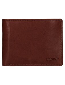 Lagen W-8053- BRN hnedá pánska kožená peňaženka