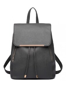 Konofactory Šedý elegantný kožený batoh „Majestic“