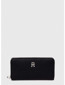 Peňaženka Tommy Hilfiger dámsky,čierna farba,AW0AW15181