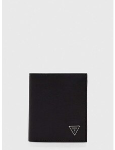 Kožená peňaženka Guess pánsky, čierna farba, SMCSLE LEA22