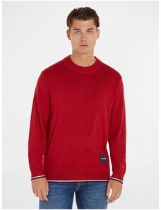 Red men's sweater with silk Tommy Hilfiger - Men