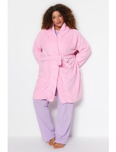 Trendyol Curve Pink Tied Dressing Gown