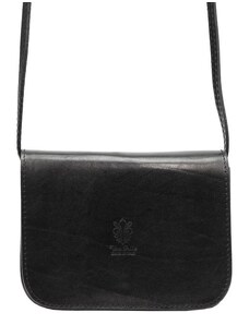 Dámska kožená kabelka Florence 43 - čierna