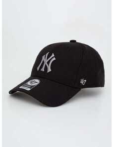 Šiltovka 47brand MLB New York Yankees čierna farba, s nášivkou