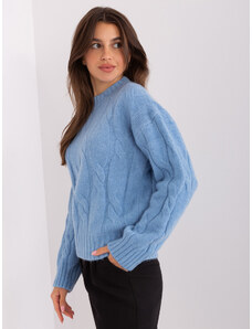 FPrice Sweter AT SW 0146.10P jasny niebieski
