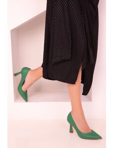 Soho Green Women's Classic Heeled Shoes 17689