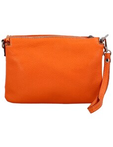 Dámska kožená listová kabelka oranžová - ItalY Bonnie oranžová