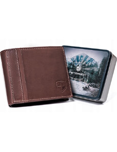 Peterson Značková hnedá pánska kožená peňaženka (GPPN382)