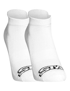 Ponožky Styx nízke biele s čiernym logom (HN1061)