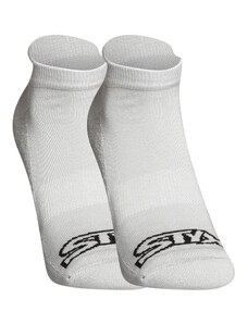 Ponožky Styx nízke sivé s čiernym logom (HN1062)