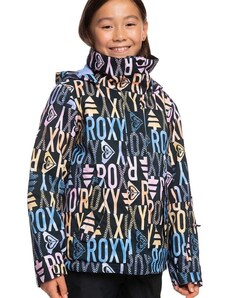 Detská lyžiarska bunda Roxy ROXY JETTY GIJK SNJT čierna farba