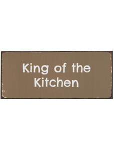 IB LAURSEN Plechová ceduľa King of the Kitchen