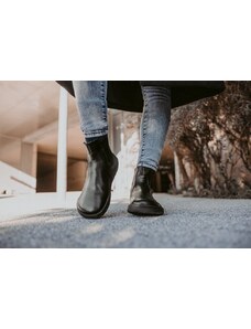 Městská sofistikovanost s dávkou nadčasovosti v barefoot kotníkových botách Be Lenka Be Lenka Entice Neo All Black All black černá