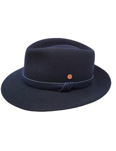 Cestovný nekrčivý vodeodolný modrý klobúk Mayser - Doren