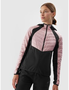 4F Dámska trekingová bunda s recyklovanou výplňou Primaloft - ružová