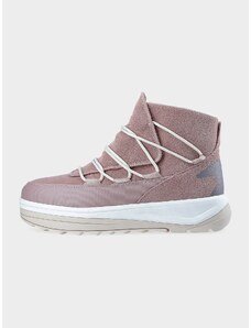4F Dámske topánky do snehu SNOWDROP s membránou - púdrovo ružové