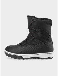 4F Chlapčenské zateplené topánky do snehu - čierne