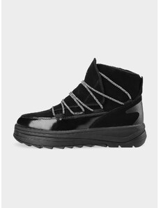 4F Dámske topánky do snehu SNOWDROP s membránou - čierne