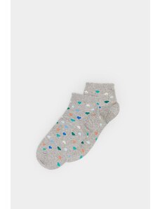 SPRINGFIELD Dámske krátke ponožky so farebnými srdiečkami