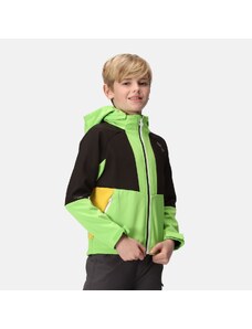 Detská softshellová bunda Regatta HAYDENBURY zelená/čierna