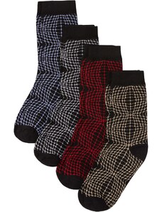bonprix Ponožky (4 ks), s bio bavlnou, farba čierna