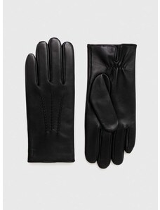 Kožené rukavice Tiger Of Sweden pánske, čierna farba