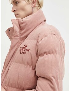 Manšestrová bunda On Vacation ružová farba, zimná