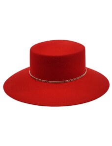 Dámsky červený plstený klobúk Peggy - Mayser