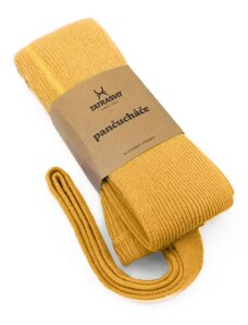 Tatrasvit DUCIKA klasické detské pančušky zo 100% bavlny s trakmi jesenná žltá