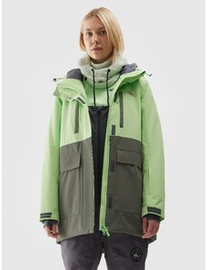4F Dámska snowboardová bunda s membránou 15000 - zelená