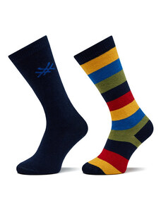 Súprava 2 párov vysokých ponožiek unisex United Colors Of Benetton