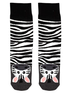 Intenso Veselé vysoké ponožky zebra 1979