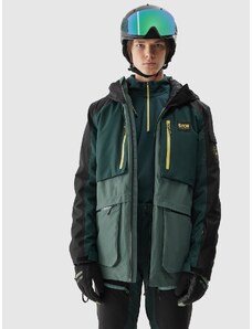 4F Pánska snowboardová bunda s membránou 15000 - zelená