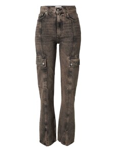 Calvin Klein Jeans Rifľové kapsáče hnedá / čierna