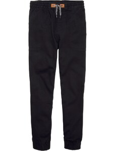 bonprix Ležérne termo nohavice s bavlnenou podšívkou Regular Fit, farba čierna