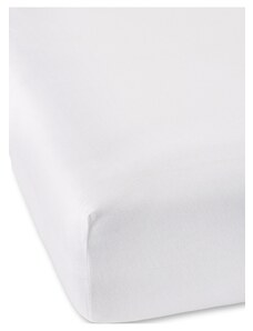 bonprix Džersej Premium napínacia plachta, farba biela, rozm. 2ks v balení 100/200 cm