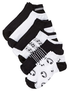 bonprix Krátke ponožky (6 ks) bio bavlna, farba čierna