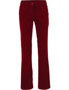 bonprix Strečové kordové nohavice, rozšírené, farba červená, rozm. 36