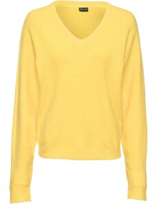 bonprix Pletený pulóver, oversize, farba žltá