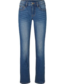 bonprix Strečové džínsy, WIDE, stredná výška pásu, farba modrá