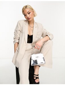 ONLY tailored blazer co-ord in stone-Neutral