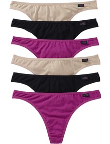 bonprix String nohavičky (6 ks), farba fialová