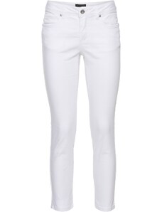 bonprix 7/8-ové strečové nohavice, farba biela