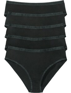 bonprix Maxi nohavičky (5 ks), farba čierna