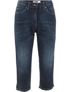 bonprix Rovné džínsy, stredná výška pásu, strečové, farba modrá