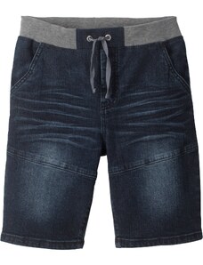 bonprix Chlapčenské džínsové bermudy, farba modrá