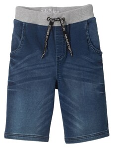 bonprix Teplákové džínsové bermudy, farba modrá